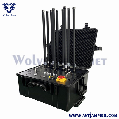 300M High Power Portable 8 Channels Military Drone Cell Phone Bomb Signal Jammer