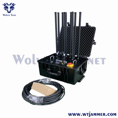 300M High Power Portable 8 Channels Military Drone Cell Phone Bomb Signal Jammer