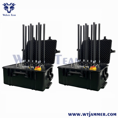 300M High Power Portable 8 Channels Military Drone Cell Phone Bomb Signal Jammer