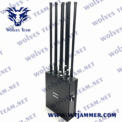 2000 Meters Long Distance Blocker Backpack 6 Bands Drone Signal Jammer