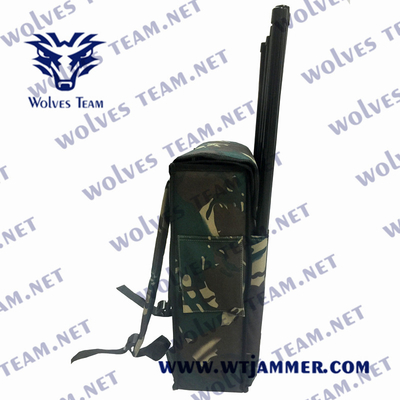 2000 Meters Long Distance Blocker Backpack 6 Bands Drone Signal Jammer