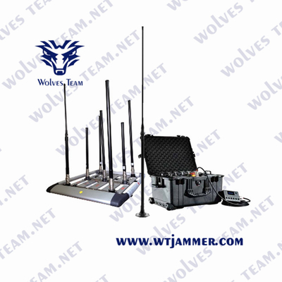 Cell Phone Signal Vehicle Bomb Jammer DDS Multi Band Jamming System WiFi5.8g 3G 4G 5g