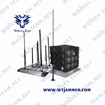 Cell Phone Signal Vehicle Bomb Jammer DDS Multi Band Jamming System WiFi5.8g 3G 4G 5g