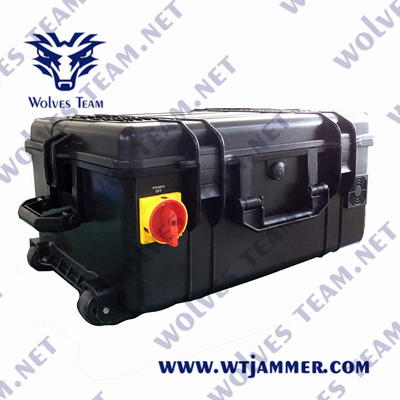Software control Bomb IED Military Wireless signal Jammer Shockproof Waterproof Outdoor use  1000 meters