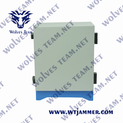 Bomb Waterproof Blocking 1000 meters all wireless signal Jammer fixed on wall Directional Antenna  Metal Housing