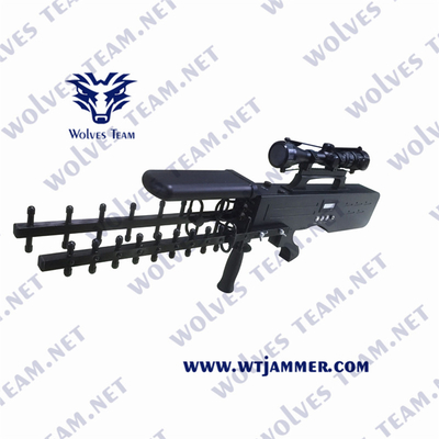 Military Anti UAV Drone Jammer WIFI GPS RF Control Signal Blocker Portable up to 4500 meters