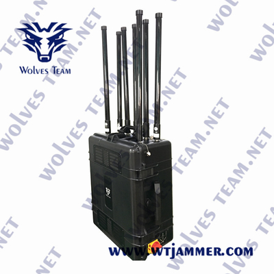 Portable High Power IP65 GPS Jammer GPSL1-L5 Signal Jammer Glonass L1/L2 GPS Signal Jammer range 5000 meters