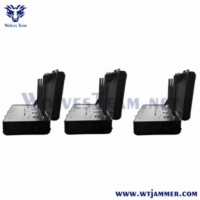 8 Band Portable Handbag WIFI2.4G WIFI5.8G 2G 3G 4G Cell Pone Jammer