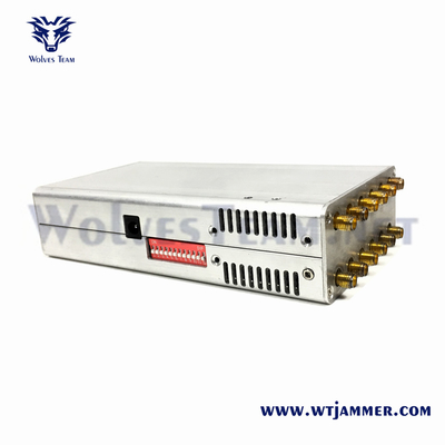 Handheld 14 antenna Signal Jamme Factory sales For 3G 4G 5G WiFi UHF VHF GPS Lojack cell phone signal jammer