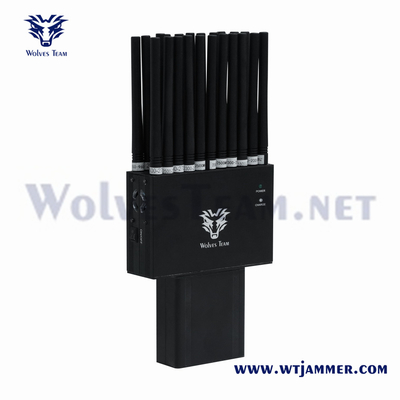 Wholesale 22 Bands 2G 3G 4G 5G Jammer Handheld GPS Lojack WiFi GPS RF 315/433/868MHz Jammer