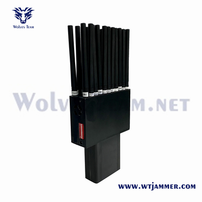 Wholesale 22 Bands 2G 3G 4G 5G Jammer Handheld GPS Lojack WiFi GPS RF 315/433/868MHz Jammer