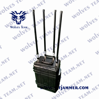 IP65 Outdoor Pelicen GSM UHF VHF RF315/433/868/319MHz Mobile Signal Jammer Customize frequency jammer
