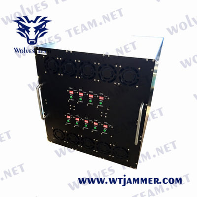 High Power GPS VHF UHF Mobile Phone Jammer For VIP Protection Advantage Keep For Upgrade Module