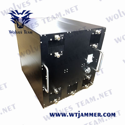 Cooling System Vehicle Signal Jammer with Monitor Software Function and Remote Control Switches Up To 300 Meters Jamming Range