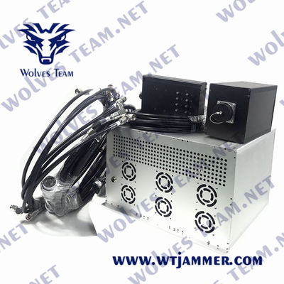 Aluminum Alloy Vehicle Signal Jammer with Remote Control Switches and Monitor Software Management