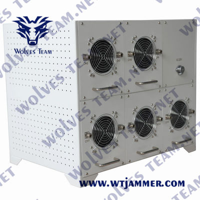 600W High VHF UHF WIFI 3G 4G 5G Power Signal Jammer with Aluminum Alloy efficiency