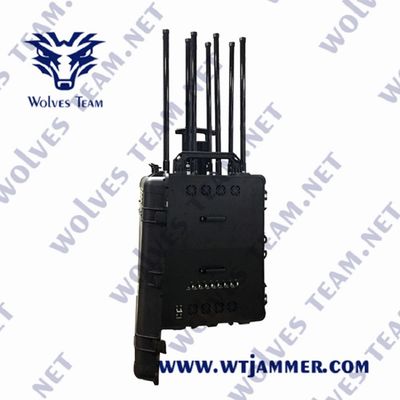 Lightweight Portable Signal Jammer with AC Adapter AC 230V Each Frequency Controlled by Independent RF On/off Switches