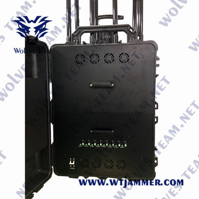 Lightweight Portable Signal Jammer with AC Adapter AC 230V Each Frequency Controlled by Independent RF On/off Switches