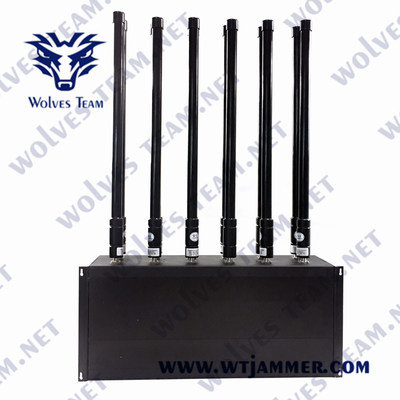 Indoor 12 antenna desktop GSM 3G 4G 5G Mobile Phone Jammer up to 50 meters