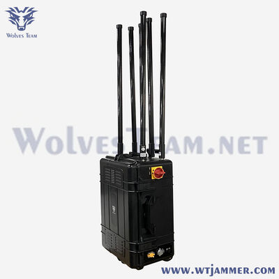 Buy Portable Outdoor Military DDS Programmable technical 20-7500MHz Signal Jammer 1000 meters online manufacture