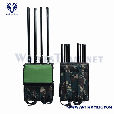 Buy Backpack Signal Jammer Lightweight All Cell Phone Signal Jammer Covering GSM 3G 4G 5G Cell Phone Signal Bands for Mobile online manufacture