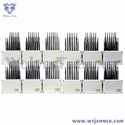 Buy High Power 4-Band Desktop Signal Jammer  Antenna Cellphone WiFi GPS Blocker for Office online manufacture