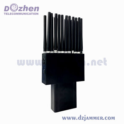 Buy 16-Band Handheld Signal Jammer with 12000mAh Battery and Human-Safe Design for Civilian Security online manufacture