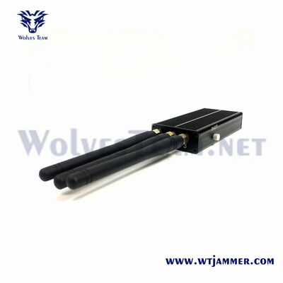 Buy 3 Antennas Mini Portable Signal Jammer, Handheld Compact 2G/3G/4G WiFi GPS Blocker with ON/OFF Switch online manufacture