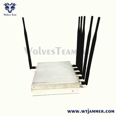 Buy 6 Antennas High-Power Desktop Signal Jammer with Full-Band 2G/3G/4G/5G WiFi GPS Blocker online manufacture