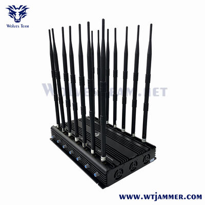 Buy Desktop 12-Channel Signal Jammer, Fixed 2G/3G/4G/5G/WiFi/GPS Shield for Room & Office Use online manufacture