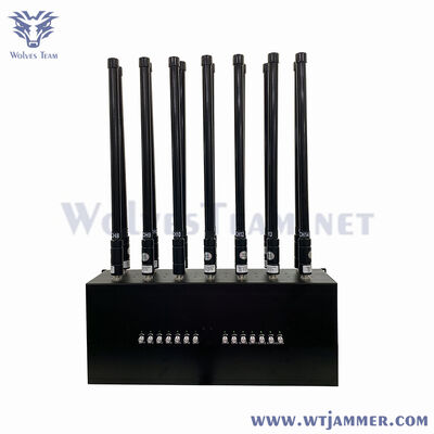 Buy 100W 14 Band Desktop Signal Jammer Blocks 5g WiFi GPS 4G 3G 2G online manufacture
