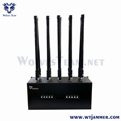Buy 10 Band Desktop Signal Jammer Blocks GPS L1 L2 WiFi 2G-5G online manufacture