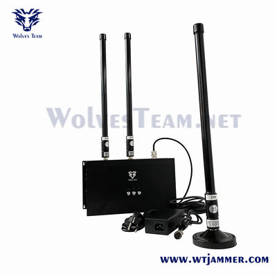 Buy 3 Antennas High-Power Anti-Drone Signal Jammer, 3-Channel Adjustable 2.4G/5.8G Drone Blocker online manufacture
