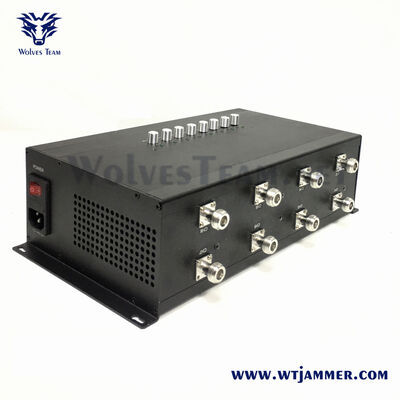 Buy 8 Antennas High-Power Signal Jammer 8-Channel Independent Control 2G/3G/4G/5G WiFi GPS Blocker online manufacture
