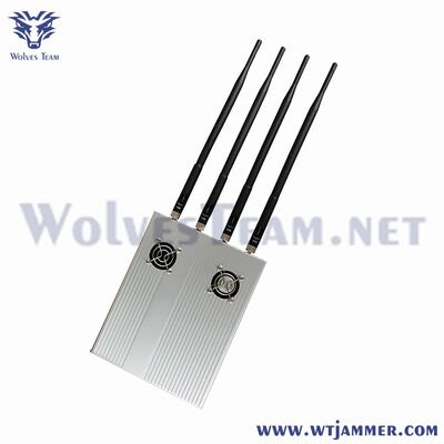 Buy Silver Style 4 Antennas High Power Signal Jammer | Block GSM, CDMA, 3G Cell Phone Signals online manufacture