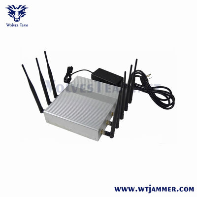 Buy Black Style 8 Antennas High Power Desktop Wall-Mount Signal Jammer | Block 2G/3G/4G/5G & WiFi online manufacture