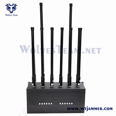 Buy 100W 12 Band Desktop Cellular Blocker Jams GPS L1 L2 and All 2g to 5g Bands online manufacture