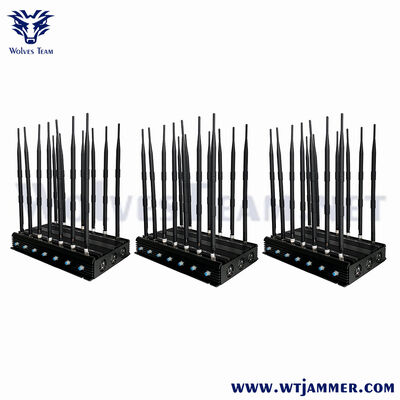 Buy 12 Antennas High Power Signal Jammer | Blocks 2G/3G/4G/5G, WiFi, GPS & Drone Signals online manufacture