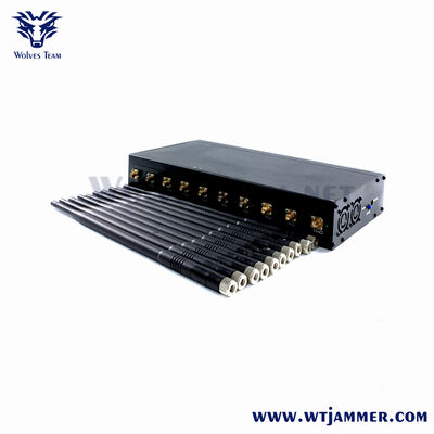 Buy 10 Channel Industrial Signal Jammer Desktop & Car Use All Wireless Signal Blocker online manufacture