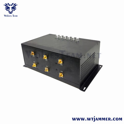 Buy Black Style 6 Antennas Adjustable Power Signal Jammer Multi Band WiFi GPS Cell Phone Drone Blocker online manufacture