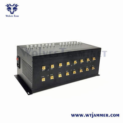 Buy Black Style 16 Antennas Adjustable Power Signal Jammer | Full Band 2G 3G 4G 5G WiFi GPS Drone Blocker online manufacture