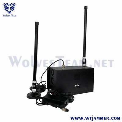 Buy 2 Antennas Long Range Directional Signal Jammer Adjustable Power Anti Drone GPS Blocker online manufacture
