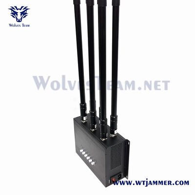 Buy 6 Antennas Long Range Directional Signal Jammer Adjustable Power Anti Drone GPS Blocker online manufacture
