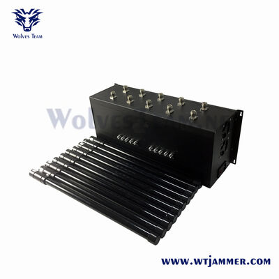 Buy Black Style 10 Channel Rack Mount Industrial Grade Signal Jammer Full Band Anti-Eavesdropping Shield Device online manufacture