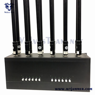 Buy Industrial Grade 12 Channels Adjustable Power Signal Jammer Anti-Drone Anti-Tracking Full Frequency Wireless Signal Shield online manufacture