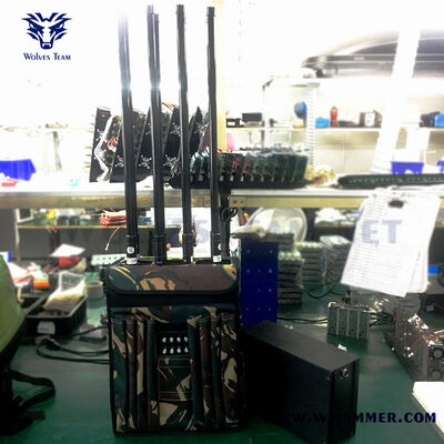 Buy 4/6/8 Antennas Camouflage Backpack Manpack Jammer | Multi-Band Anti-Drone & IED RF Signal Blocker online manufacture