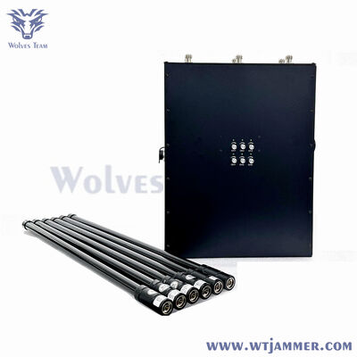 Buy High Power 6-Band IED Jammer System | 4G/5G Cellular/GPS/UHF/VHF Multi-Frequency RF Blocker online manufacture
