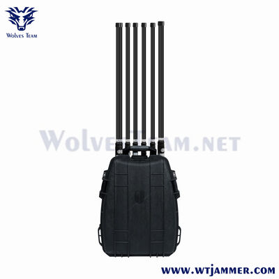 Buy Tactical Hard Shell Backpack Anti-Drone Jammer | Militaries-Grade GPS/2.4G/5.8G Signal Blocker online manufacture