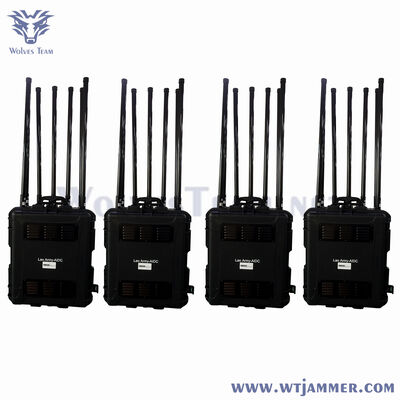 Buy 7-Channel High Power Drone Jammer, Rugged Waterproof Trolley Case Anti-UAV Blocker online manufacture
