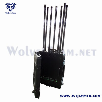 Buy Trolley Case 6 Antennas All-Band Jammer for 2G/3G/4G/5G, GPS, WiFi & UAV Countermeasure online manufacture